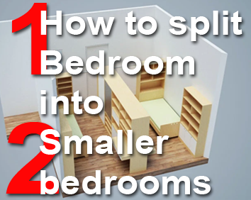 splitting one bedroom into two, turning one bedroom into two, how to divide one bedroom into two, how to split one bedroom into two, dividing one bedroom into two, how to make one bedroom into two, how to make a one bedroom into two, how to divide 1 bedroom into 2