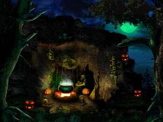 witch brew evil night wallpaper