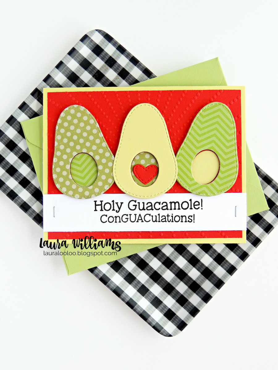 Holy Guacamole! ConCUACulations - make a super fun celebratory handmade card with an avocado die from Impression Obsession. Stop by my blog to see fun vegetable and fruit themed handmade cards with cute sentiments to coordinate, all from Impression Obsession!