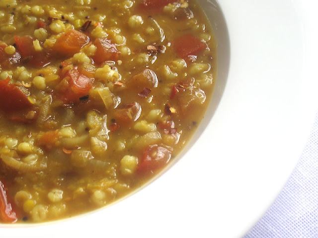 Rasam with Tomatoes and Barley