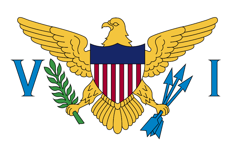 Logo Gambar Bendera Negara Kepulauan Virgin Amerika Serikat PNG JPG ukuran 800 px