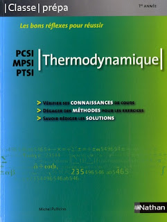 Thermodynamique - MPSI PCSI PTSI - 1re année