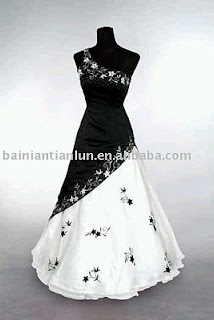 Wedding Dresses in White and Black