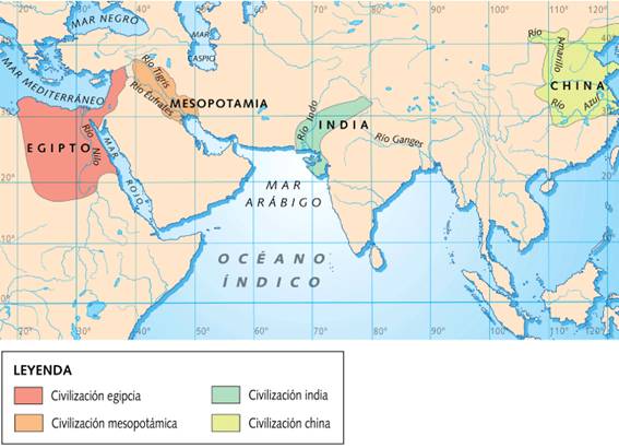 Resultado de imagen de civilizaciones fluviales