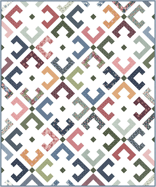 Ophelia quilt pattern in Sunnyside fabric by Camille Roskelley for Moda Fabrics
