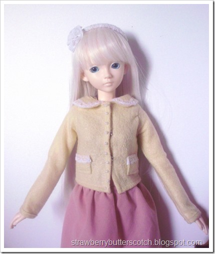 Cute felt coats for ball jointed dolls.