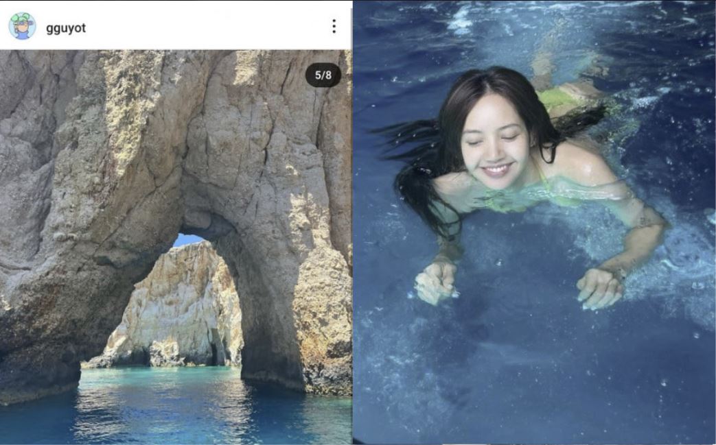 Lisa de BLACKPINK en un posible encuentro romántico en Grecia