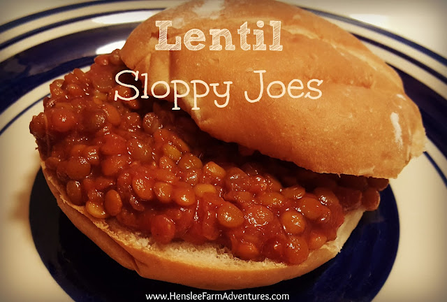 Lentil Sloppy Joes www.hensleefarmadventures.com