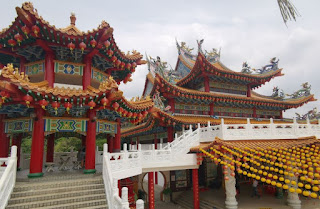 Templo Thean Hou o Templo de las Luces. Kuala Lumpur, Malasia.