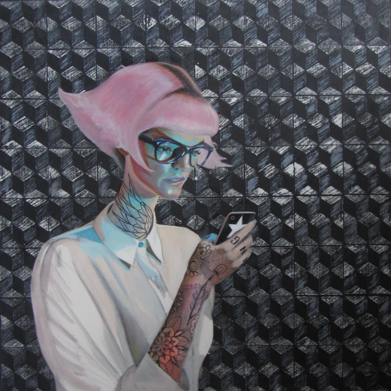 Paintings by Katie Buckett from London.