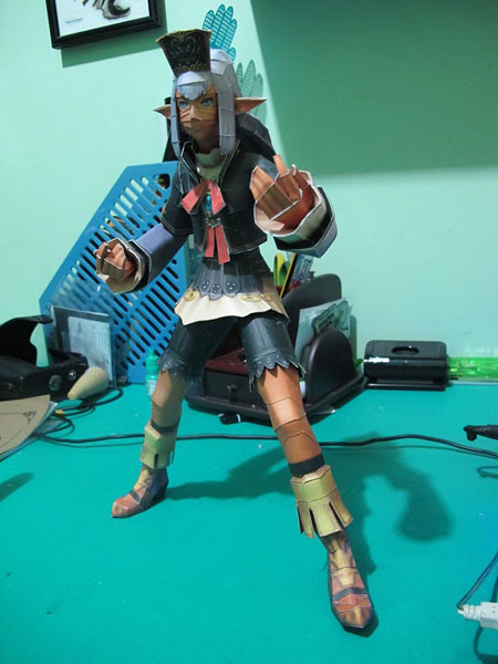 Dissidia 012 Prishe Papercraft