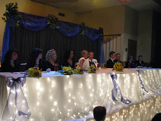 Memorable Moments Decor Rentals: Black White & Royal Blue Wedding