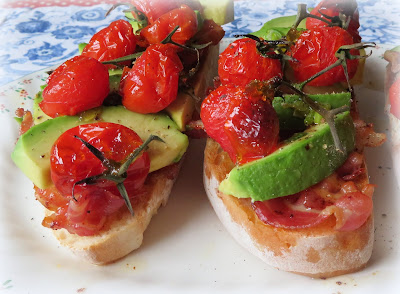 Tomato, Avocado & Pancetta on Toast