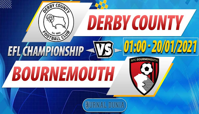 Prediksi Derby County vs Bournemouth, Rabu 20 Januari 2021 Pukul 01.00 WIB