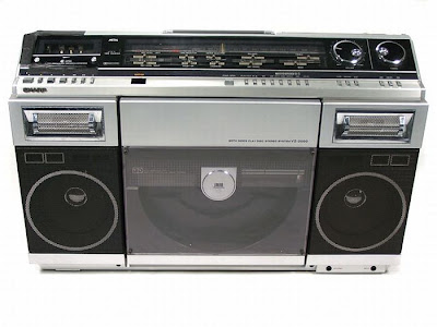 old school boombox