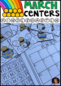 Spring into March Math and Literacy Centers is 248 pages full of fun hands-on math and literacy centers that are perfect for your kindergartners to help build a strong foundation in math, number sense and literacy skills.