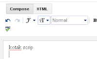 Cara mudah membuat kotak script dalam posting blog