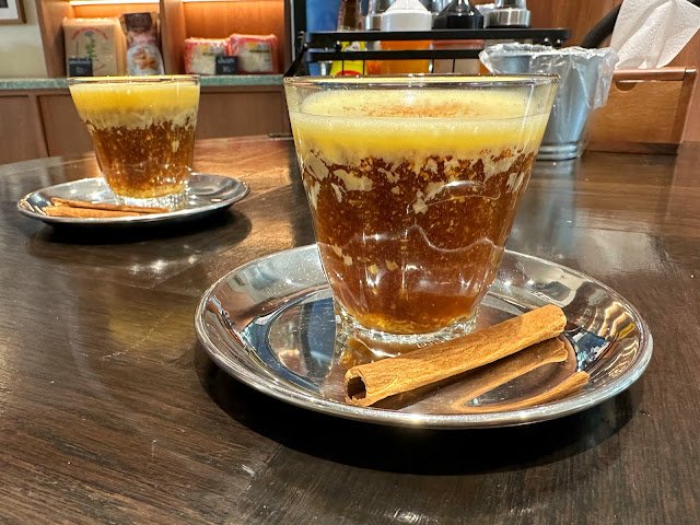 Vietnamese egg coffee at Khao Piak Sen, Udon Thani, Thailand