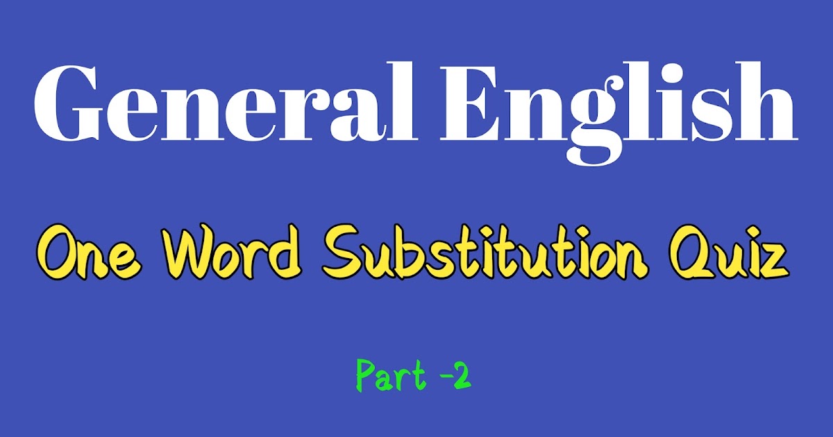 one-word-substitution