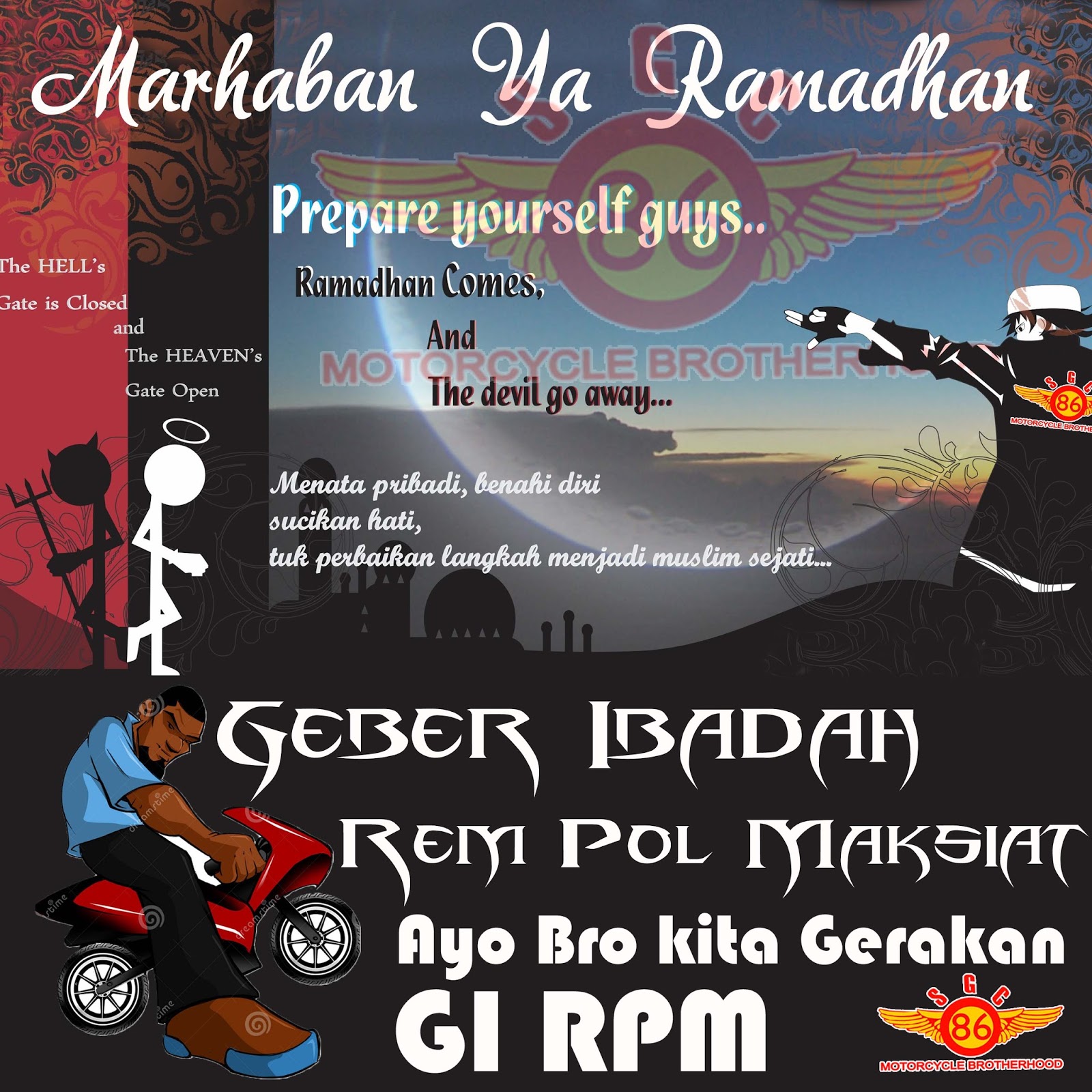 SGC 86 MOTORCYCLE BROTHERHOOD Menyambut Bulan Ramadhan SGC 86 MB