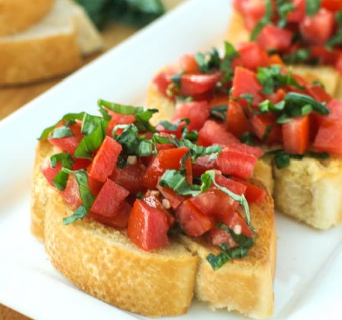 Bruschetta Bread #vegetarian #sidedish