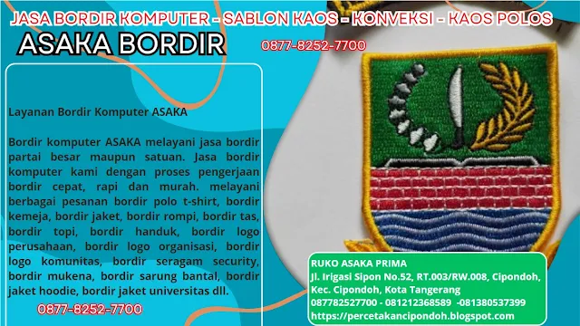 bordir cipondoh. bordir tangerang, asaka bordir,jasa bordir,jasa bordir komputer,bordir komputer,bordir kaos,bordir murah,bordir topi,bordir logo,jasa bordir komputer murah,bordir komputer tangerang,bordir komputer satuan terdekat,bordir tas,bordir komputer cipondoh,bordir seragam,bordir komputer terdekat,jasa bordir komputer satuan,asaka bordir,rema bordir komputer,bordir satuan,bordir emblem,bordir skpd,rema bordir,bordir masker,tempat bordir komputer terdekat