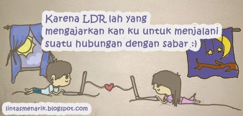 Gambar Foto DP BBM Kata Pacaran Jarak Jauh LDR Caption 