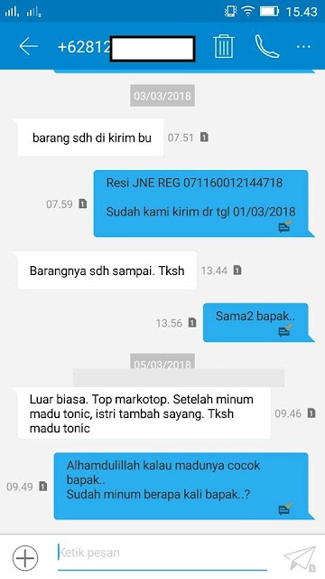 Testimoni Madu Super Tonik Untuk Kejantanan Pria Asli Original