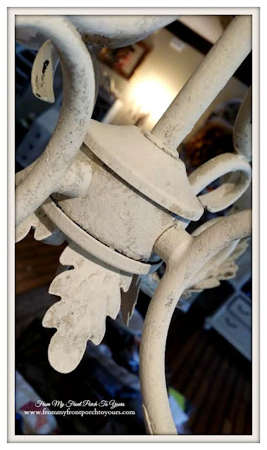 French Chandelier Makeover-Annie Sloan-Chalk Paint- From My Front Porch To Yours