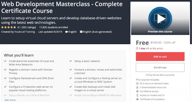 [100% Off] Web Development Masterclass - Complete Certificate Course(20hrs)| Worth 39,99$