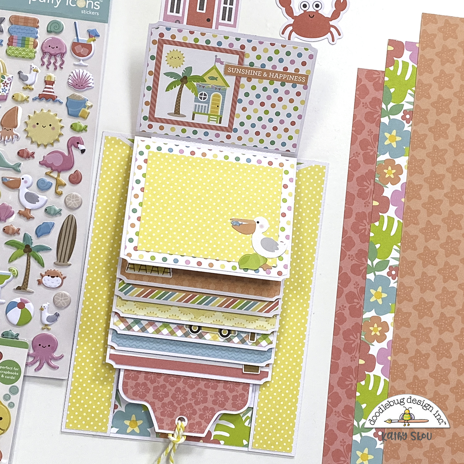 The Cutest Lil' Camper Shaped Mini Scrapbook Album