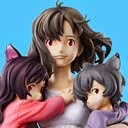 FIGURA HANA and AME and YUKI Chozo Art Collection Wolf Children