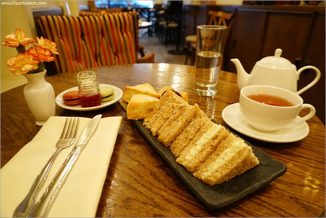 Menú de Té del Bosie Tea Parlor en Nueva York