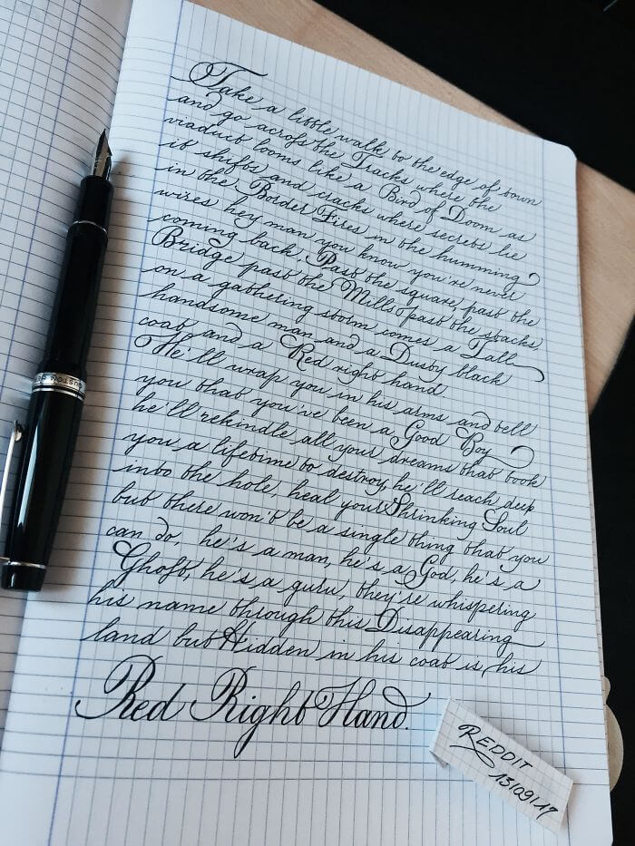 30 Examples Of Flawless Handwriting That Will Inspire You To Fix Your Own