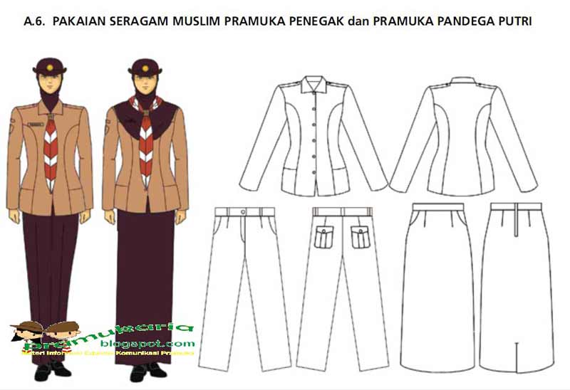  Pramuka  Jaya Model  Pakaian Pramuka  Penegak Pandega Putri  