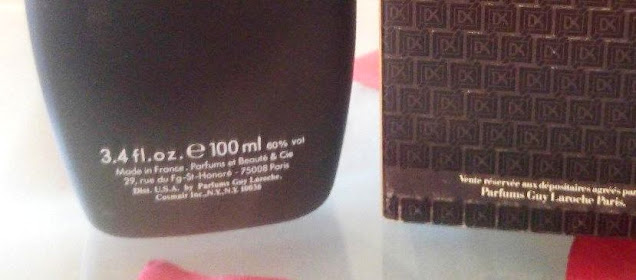 Vintage Drakkar Noir batch code barcode