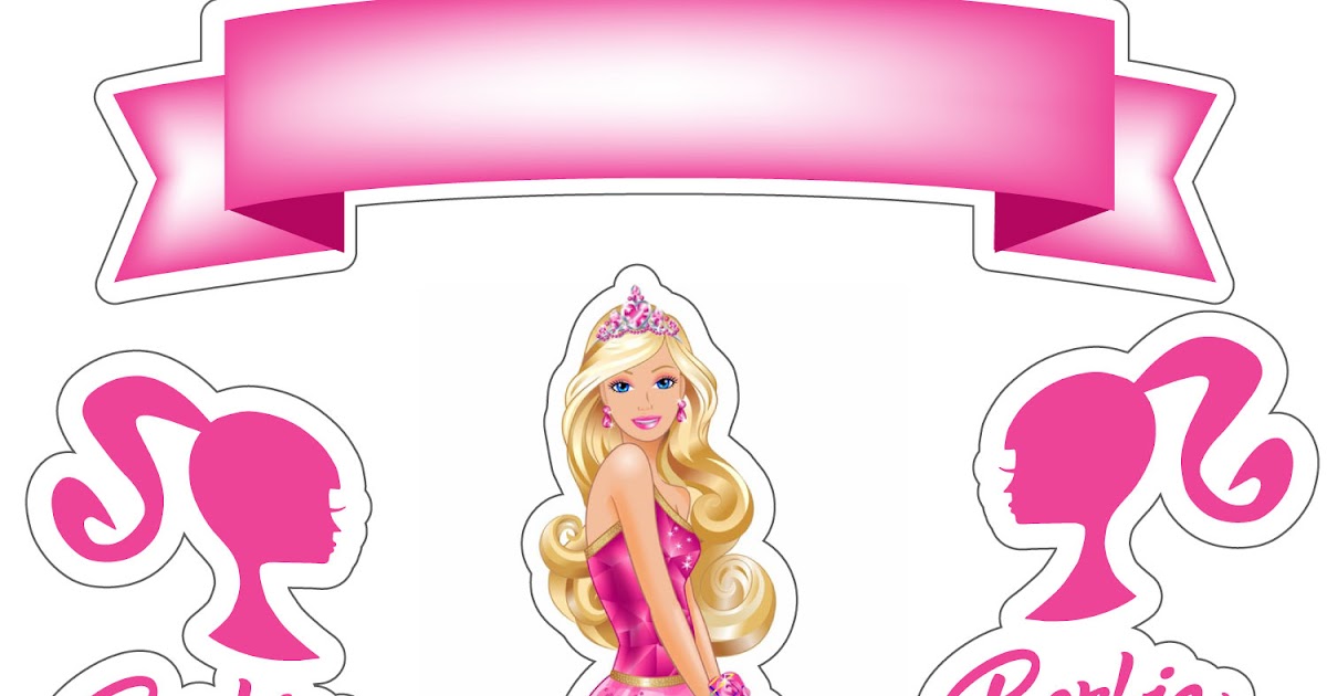 Topo de Bolo Barbie Princesa