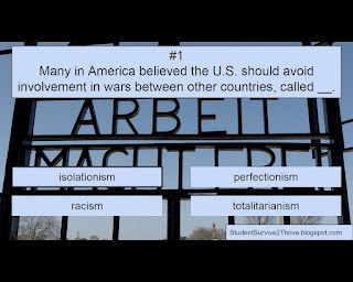 The correct answer is isolationism.