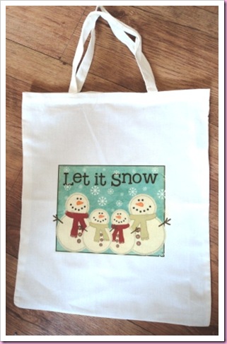 HobbyCraft Cotton Bag Christmas