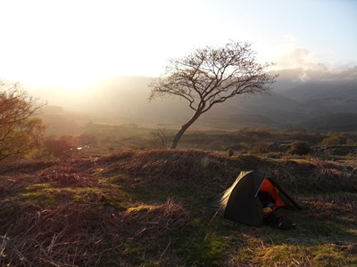 Wild camp with Gareth