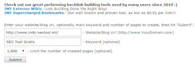 Submit backlink