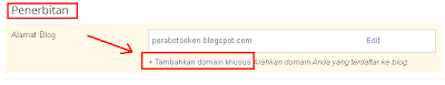 Cara Merubah domain blogspot menjadi dot com