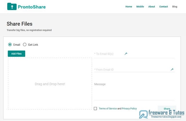 ProntoShare : partagez des fichiers sans limites