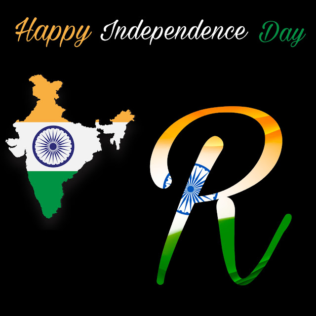 r letter independence day dp