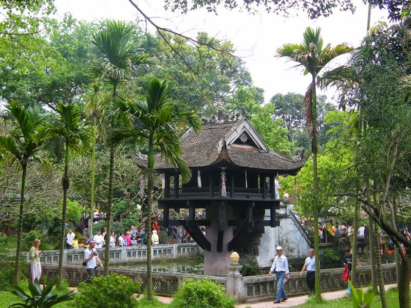 The One Pillar Pagoda is a historic Buddhist temple, in Hanoi, the capital of Vietnam. It is regarded alongside the Perfume Temple, as one of Vietnam's two most iconic temples.