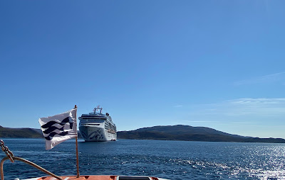 Island Princess at anchor