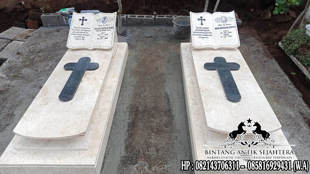 Desain Makam Kristen Marmer