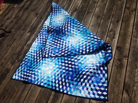 Tumbling Blues Quilt By Jen Mulder