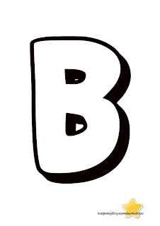 Letra b para imprimir letras grandes para imprimir