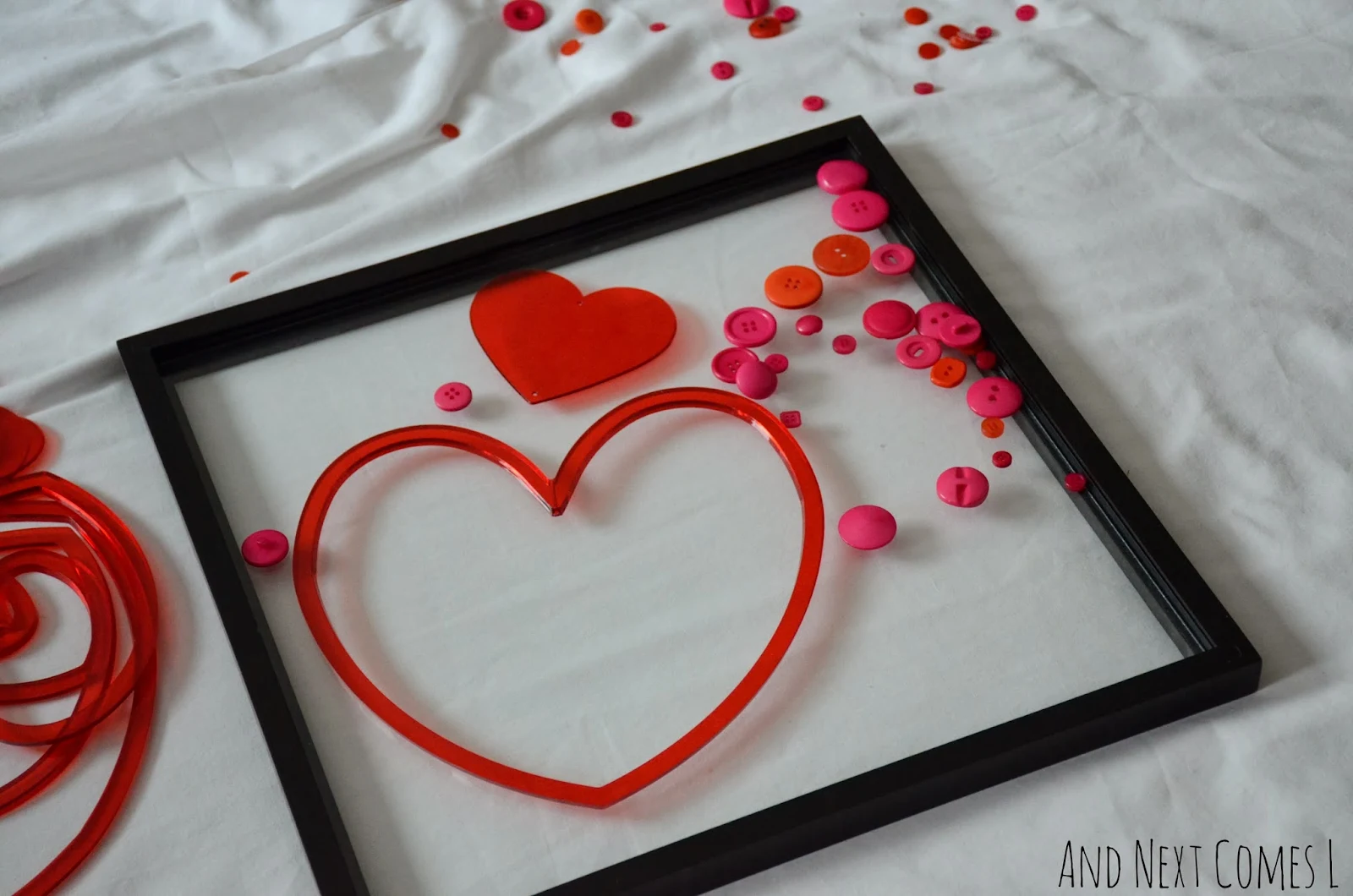 Valentine's Day activity and loose parts play